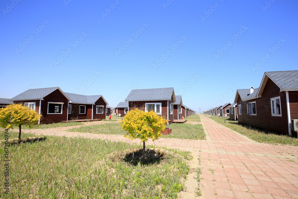 Obraz premium wooden houses