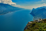 View Garda Lake from Bocca Larici, Riva del Garda,Trails to Bocca Larici, Riva del Garda, Lago di Garda region, Italy, Italian Dolomites-panoramic views