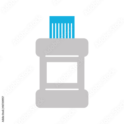 mouthwash bottle isolated icon vector illustration design