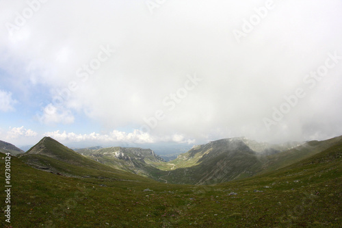 Landscape from Bucegi Mountains, part of Southern Carpathians in Romania 