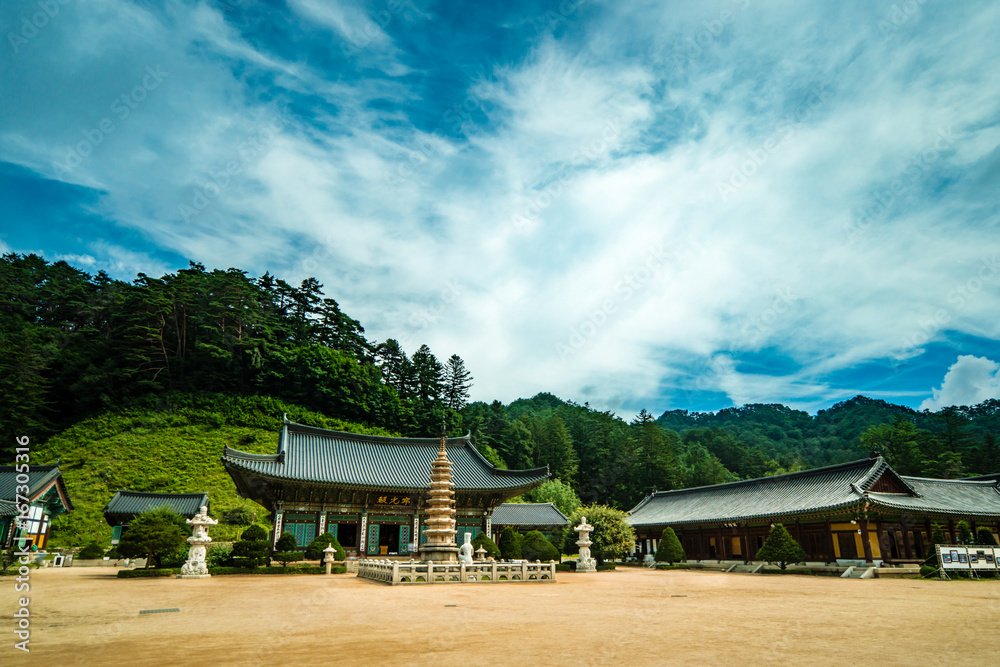 Gangwon-do Pyeongchang County Woljeongsa temple.
