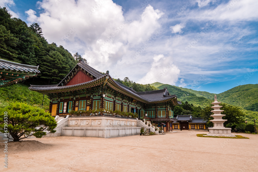 South Korea. Gangwon-do Pyeongchang County Sangwonsa temple