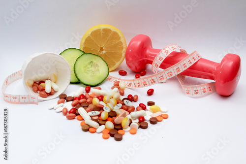 healthy lifestyle with vitamines photo