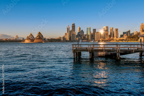 Photography Sunrise over Sydney skyline view from Jeffrey st.
