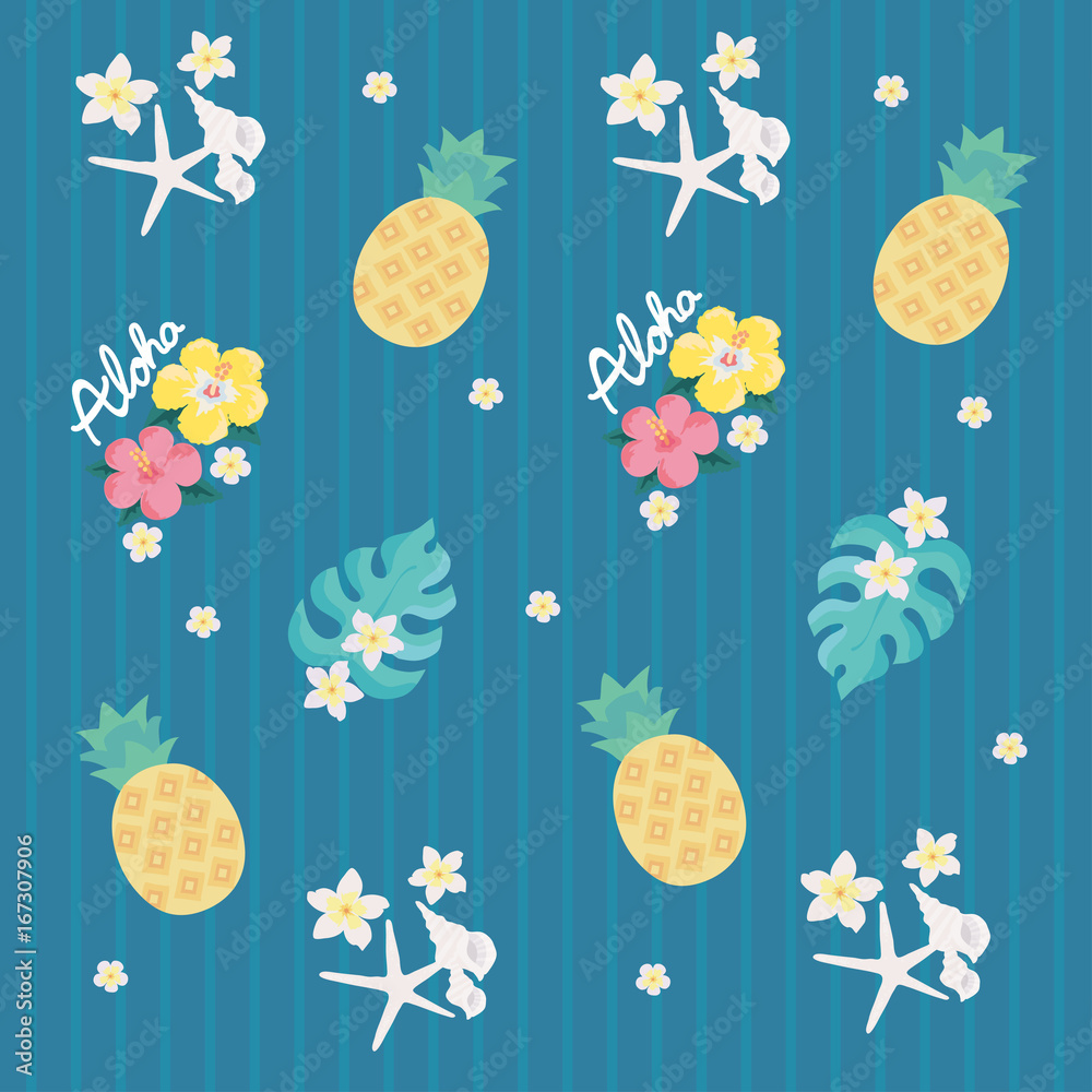 トロピカル 背景 イラスト Stock Vector Adobe Stock