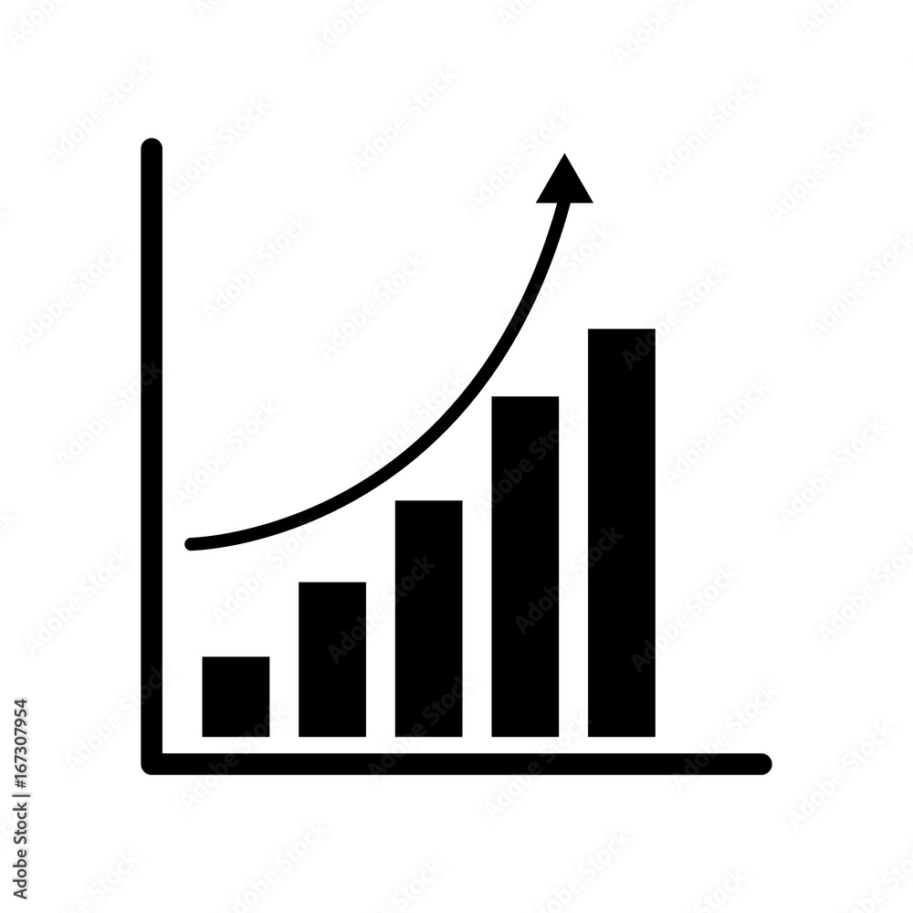 statistics graphic isolated icon vector illustration design