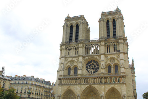 Notre dame cathedrale in Paris, France