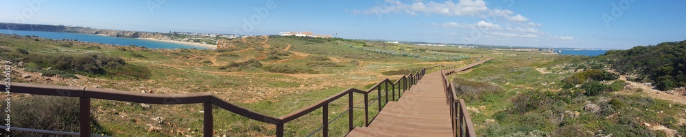Panorama  of the coast portugal 