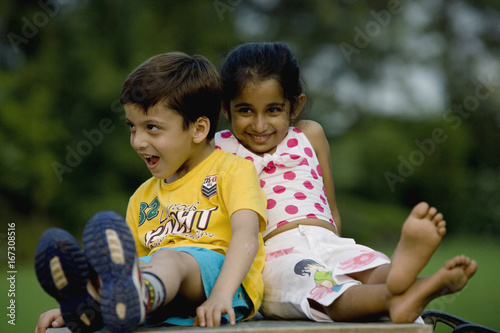 Children at picnic 