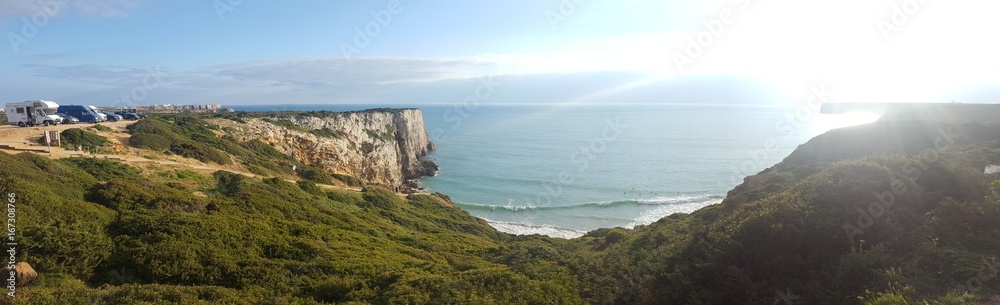 Landscapes of the Sagres coast in Portugal 