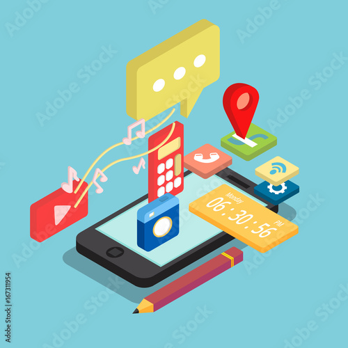 Isometric Phone Conceptual Design