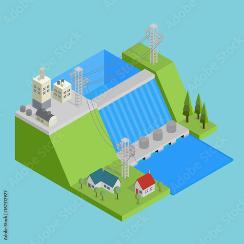 Isometric Hydroelectricity Conceptual Design