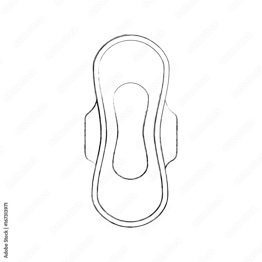 Female hygienic towel with wings vector illustration design Female hygienic towel with wings vector illustration design