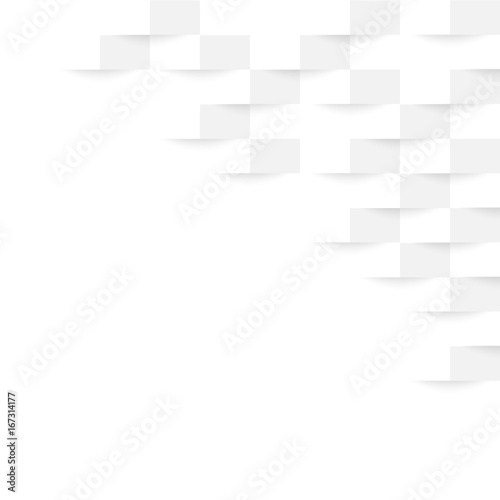 Background texture businesses white with shadows beneath the square and copy space.