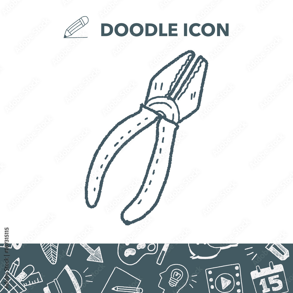 Obraz premium Plier doodle