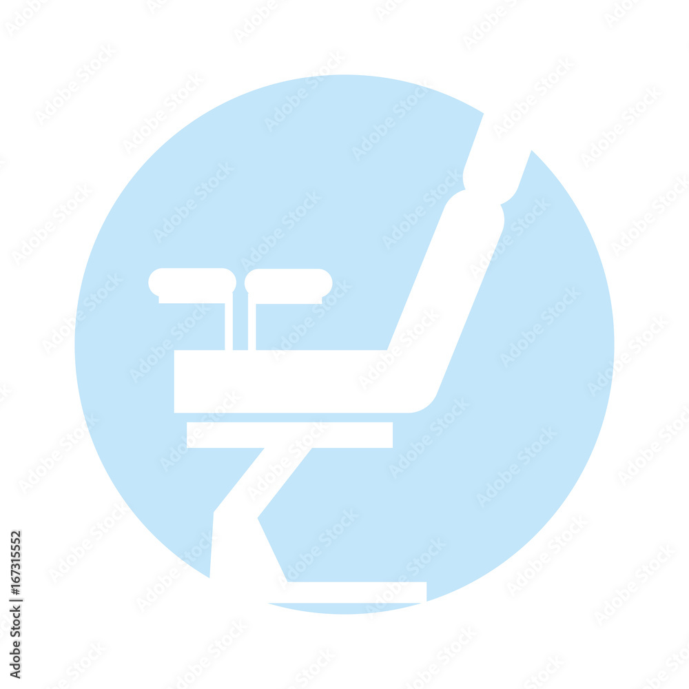 Gynecological chair isolated icon vector illustration design Gynecological chair isolated icon vector illustration design