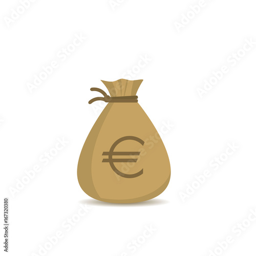 Money bag with euro sign