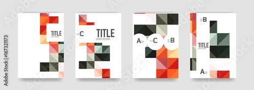 Set of brochure cover templates