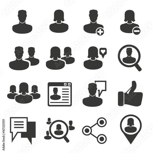 people social media, social network icons