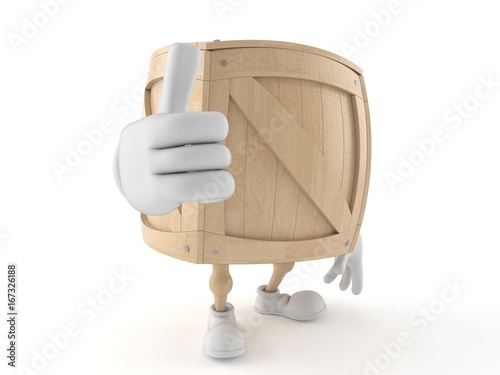 Crate character with thumbs up