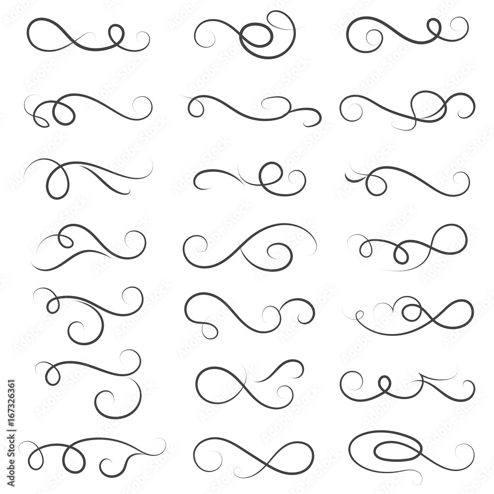 vector illustration set of border calligraphic and dividers decorative vector illustration set of border calligraphic and dividers decorative
