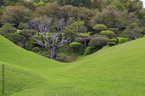 Suizenji Jojuen Garden, kumamoto Japan photo