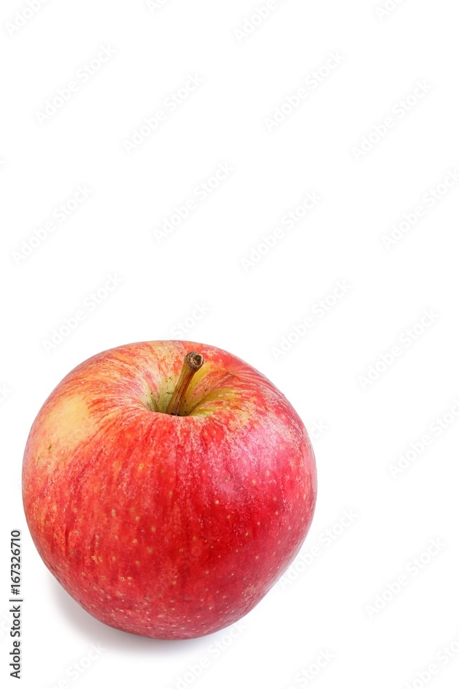 Fresh Organic Royal Gala Apple on White Background Fresh Organic Royal Gala Apple on White Background