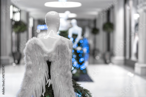 CHristmas decoration of a shopping center in Hamburg photo