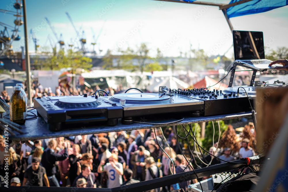 Obraz premium Summer music festival in Hamburg