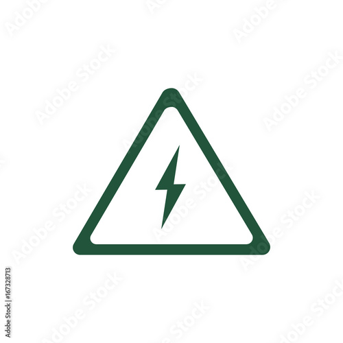 Electric power. Abstract concept, icon. Flat design. Vector illustration on white background.