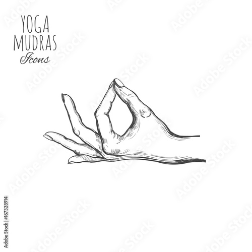 Indian mudra. Spirituality.