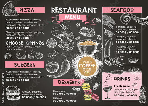 Restaurant cafe menu
