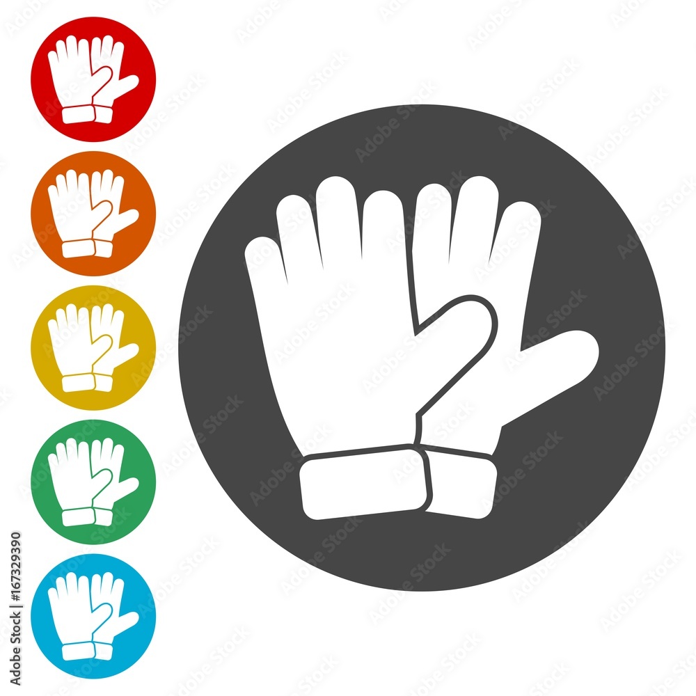 Obraz premium Gloves icons set 