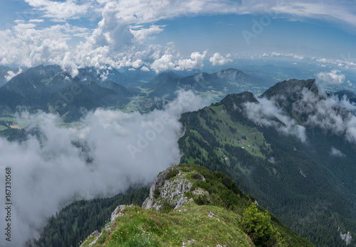 The mountains of Alps in Bavaria, Germany