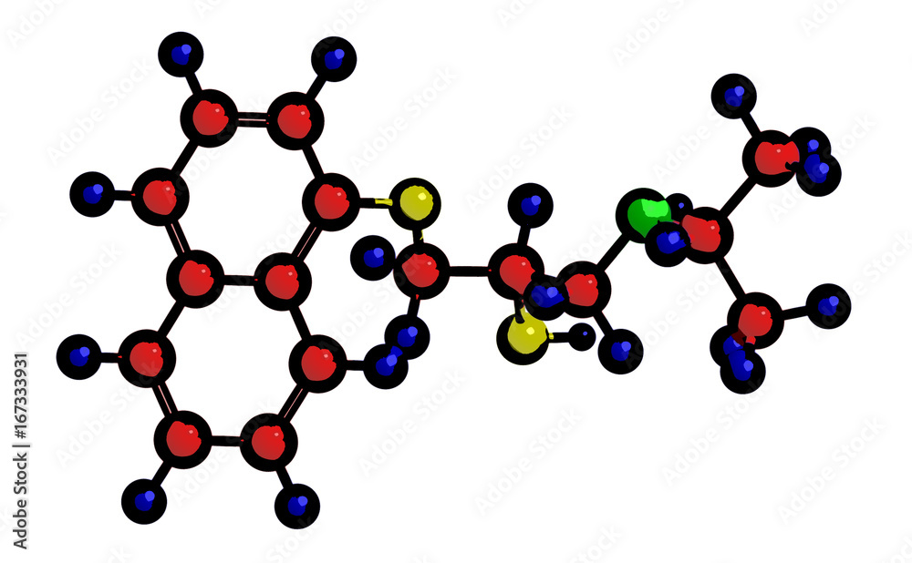 Molecular structure of propranolol Molecular structure of propranolol
