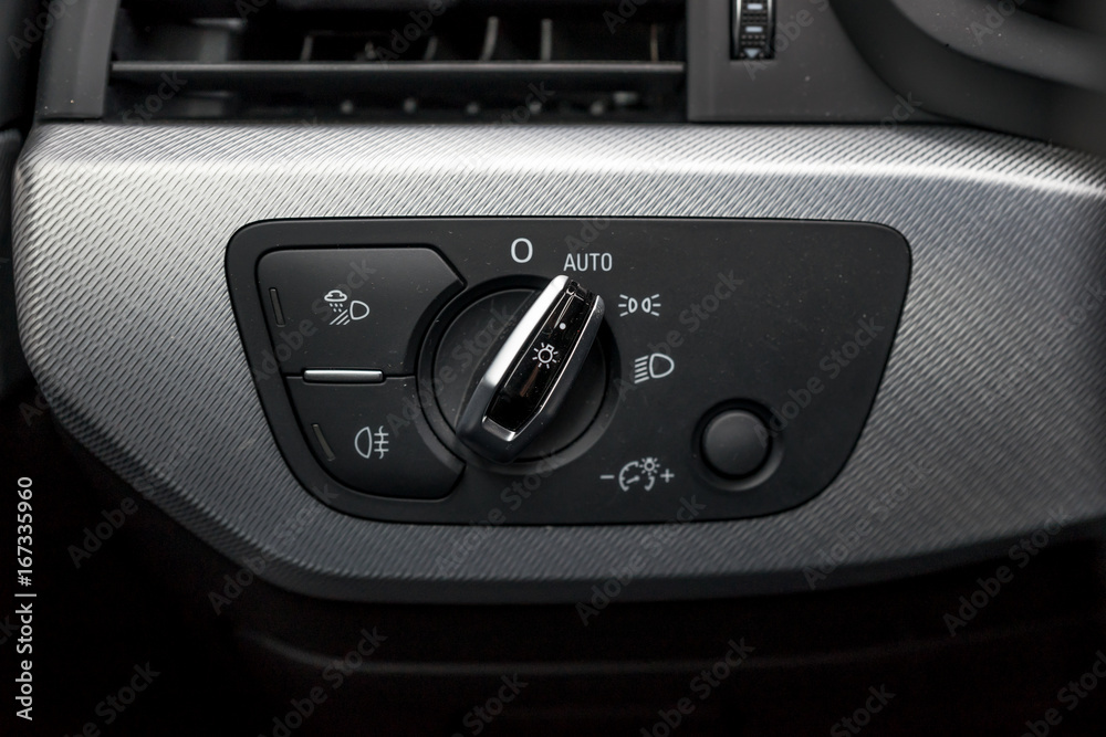 Fototapeta premium Scheinwerfer Bedienelemente