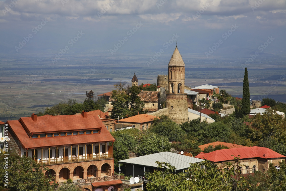 Panoramic view of Sighnaghi. Kakheti. Georgia