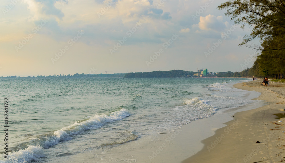 Sea shore in Sihanoukville beach