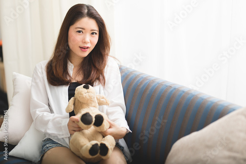 Fotografie ぬいぐるみ・女性