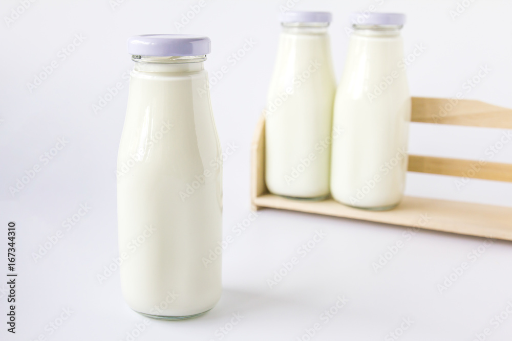 Milk bottle in the box Milk bottle in the box