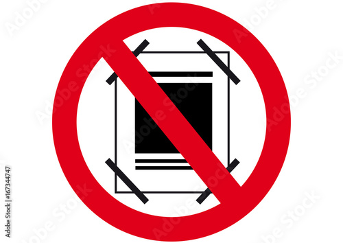  Schild Werbung aushängen verboten