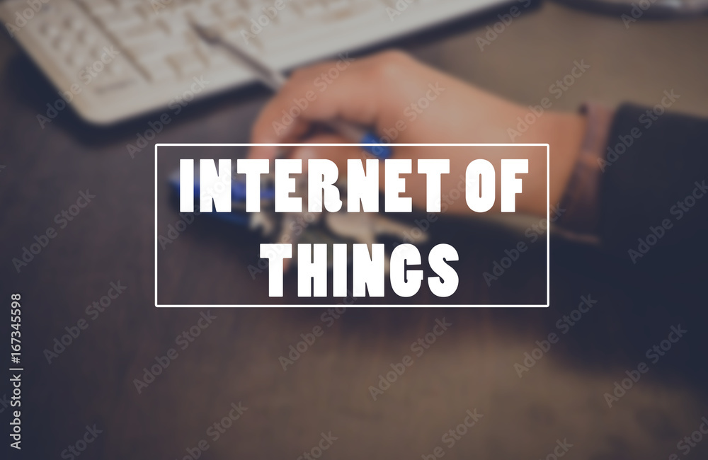 Fototapeta premium technology concept background, internet of things