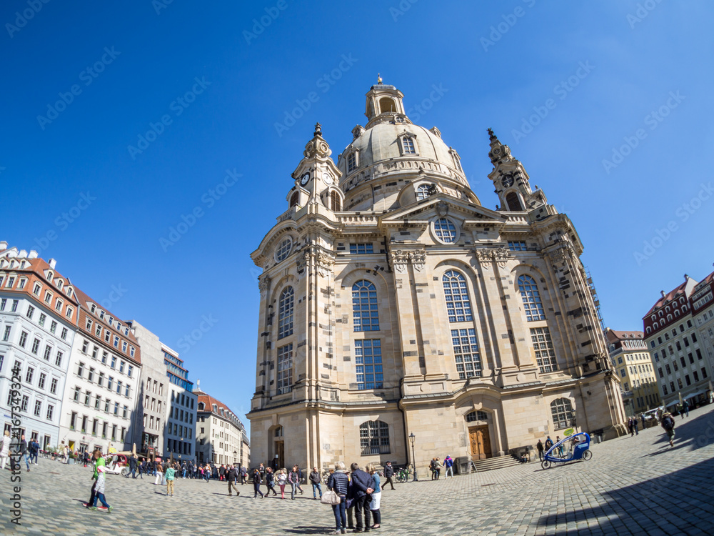 Frauenkirche Fish-Eye Fotografie