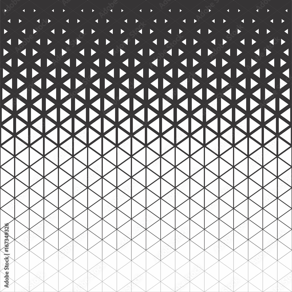 Abstract polygon black and white graphic triangle pattern