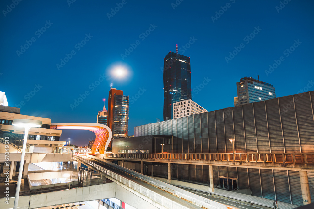 Fototapeta premium Skyscrapers and modern architecture in Vienna Austria
