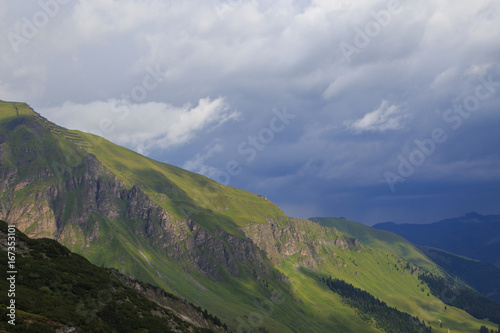 View to the Zillertal in Austrian Alps