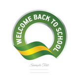 Welcome back to School logo icon