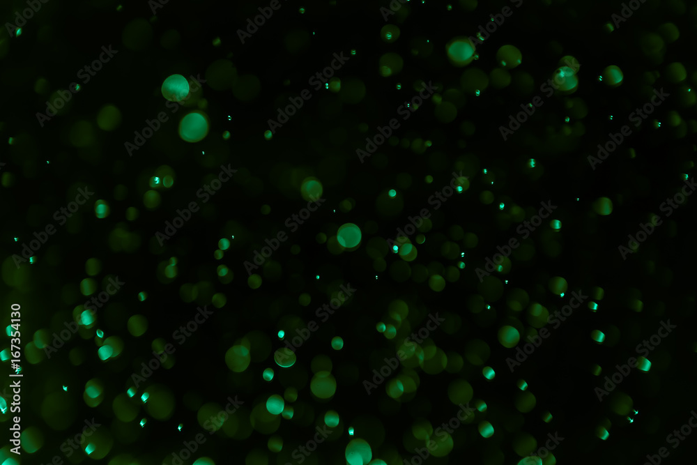 Naklejka bokeh background dark green