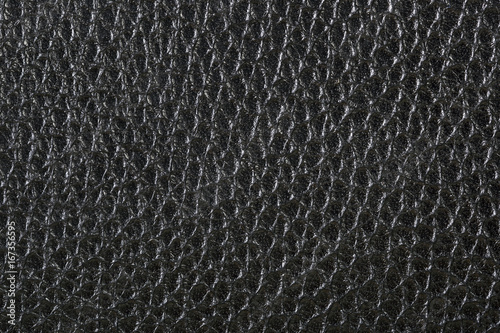 Black leather texture or leather background for design with copy space for text or image. Abstract texture pattern can use for art work on website.