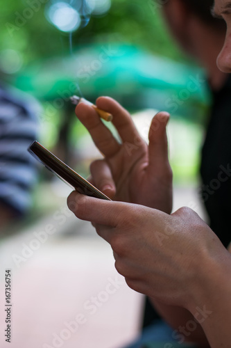 Person holding a Smart phone